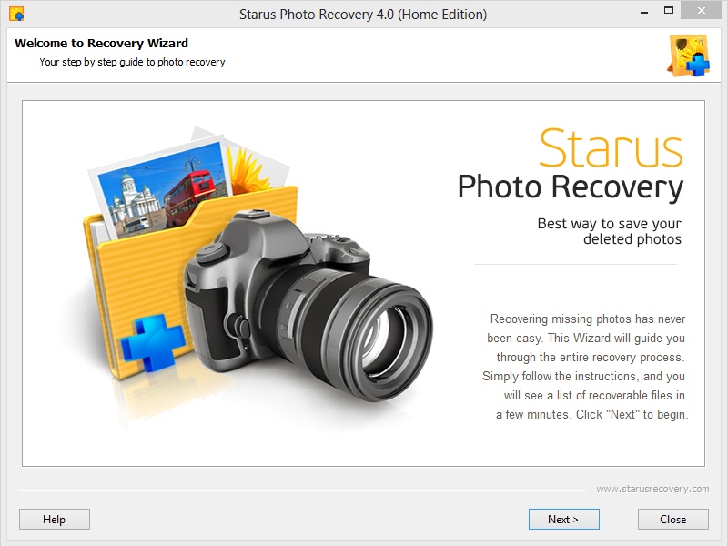 Recover photos and RAW files