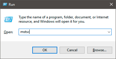 Command prompt mstsc Command prompt mstsc