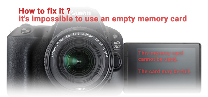 How to fix it - it's impossible to use an empty memory card.