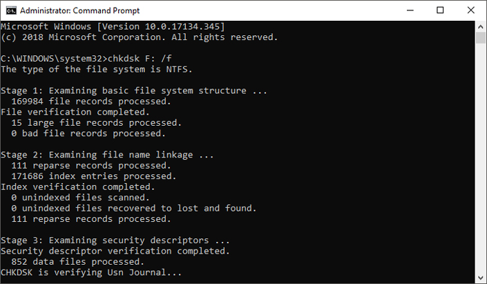 chkdsk command chkdsk command