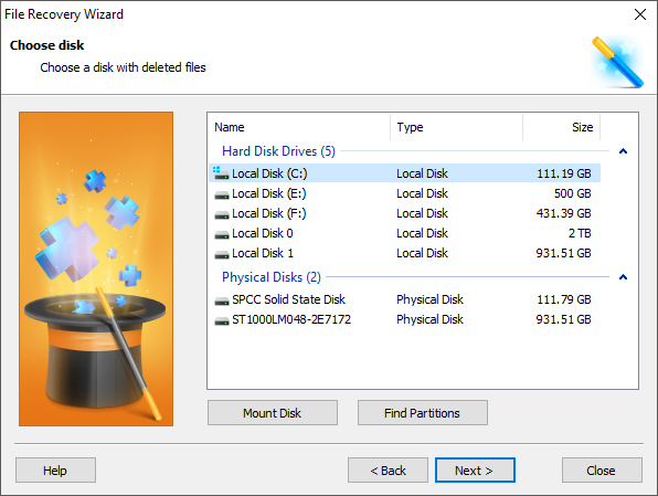 File Recovery Wizard File Recovery Wizard