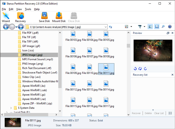 Selecting the type of analysis Selecting the type of analysis