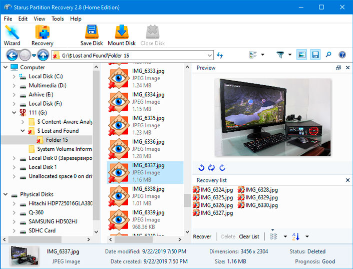 Select files to restore Select files