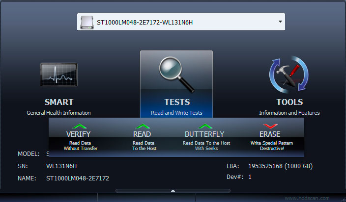 HDDScan