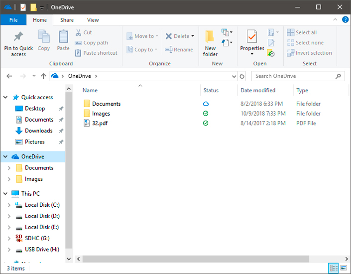 OneDrive tab OneDrive tab