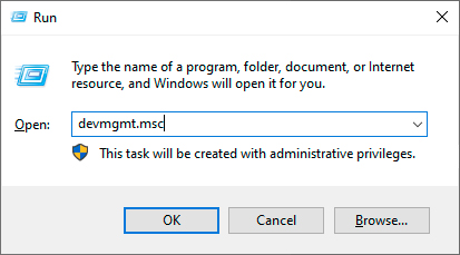 Run Utility window Run Utility