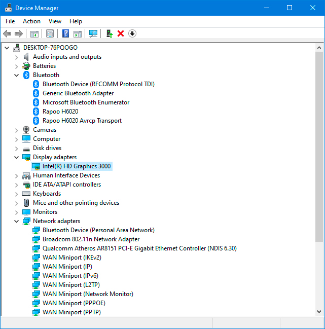 Device Manager in Windows