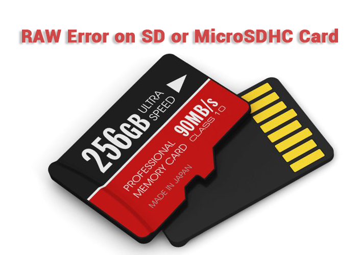 RAW Error on SD Card