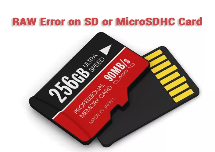 RAW Error on SD Card