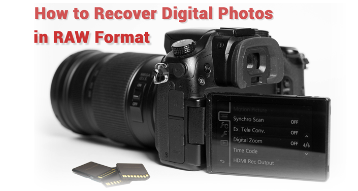 Recover RAW Photos from a Digital Camera