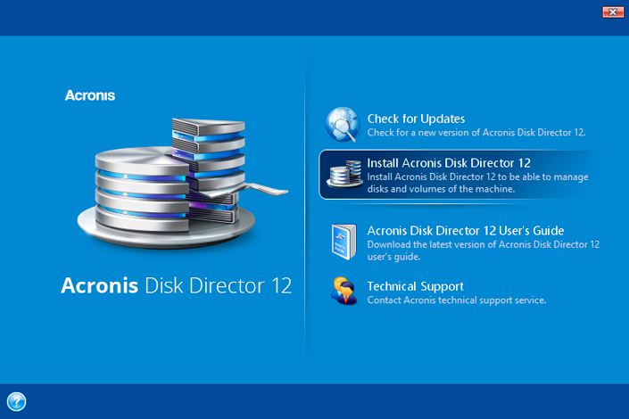 Acronis Disk Director Application Acronis Disk Director