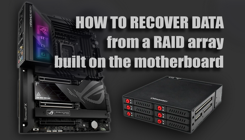 Step-by-Step Recovery Onboard RAID 5