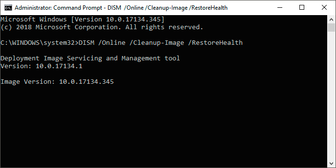Repairing damaged Windows image DISM command - RestoreHealth