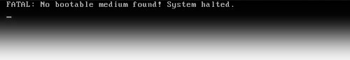 Error - No boot device error - No boot device