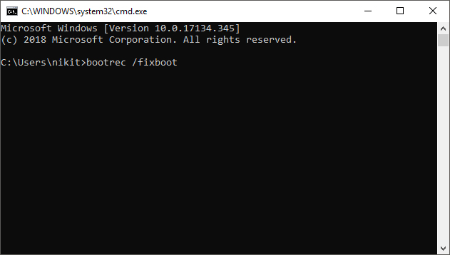 Fixboot - new boot sector fixboot - new boot sector