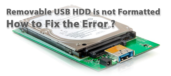 How to Fix the “Removable USB HDD is not Formatted” Error