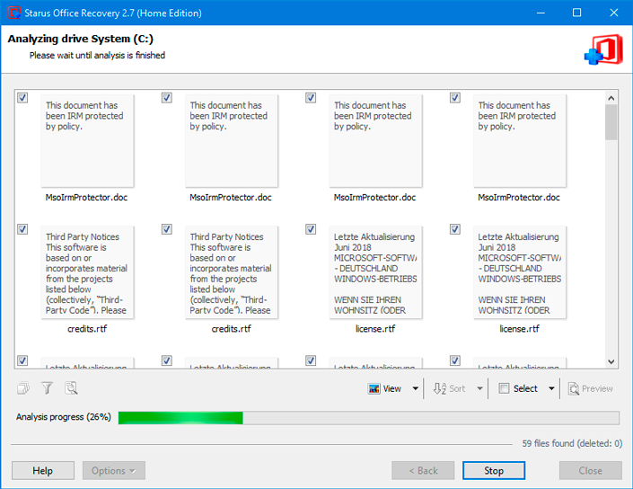 Analyzing drive System