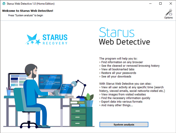 Starus Web Detective software